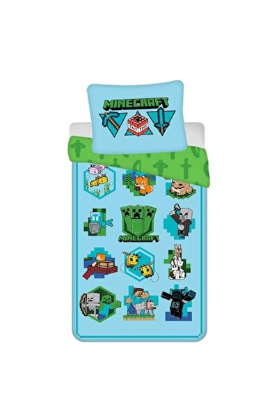 Jerry Fabrics Lenjerie de pat , Minecraft Set, 2 Pieces