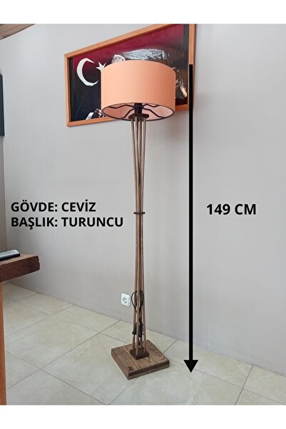 AHŞAP LAMBADER KÖŞE LAMBASI CEVİZ GÖVDE