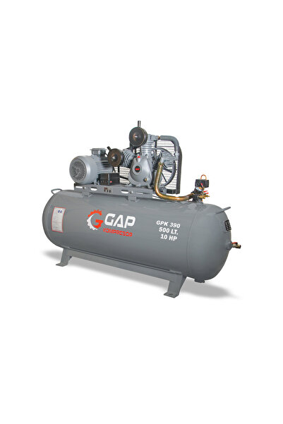 GAP KOMPRESÖR 500 lt 3 Kafa 12 Bar 10 Hp Pistonlu Hava Kompresörü