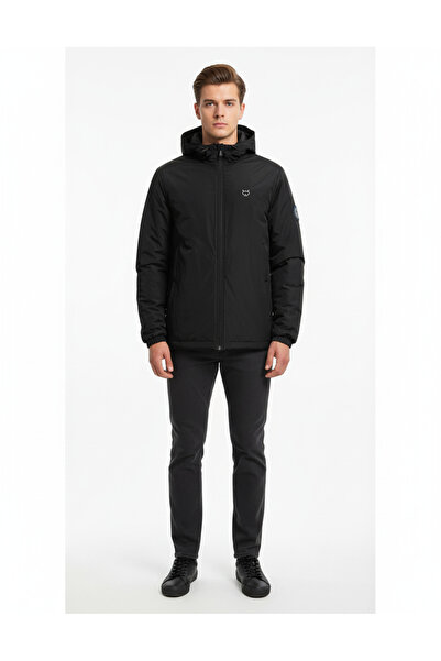 GAMP Men's Hooded Water and Wind Repellent Padded Winter Parka Coat