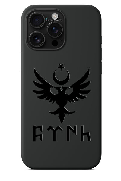 izzytech iPhone 15 Pro Max Compatible Black Phone Case – Turkish Moon Star Ea...
