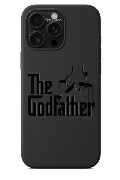 izzytech iPhone 16 Pro Max Compatible Black Phone Case – the Godfather Logo G...
