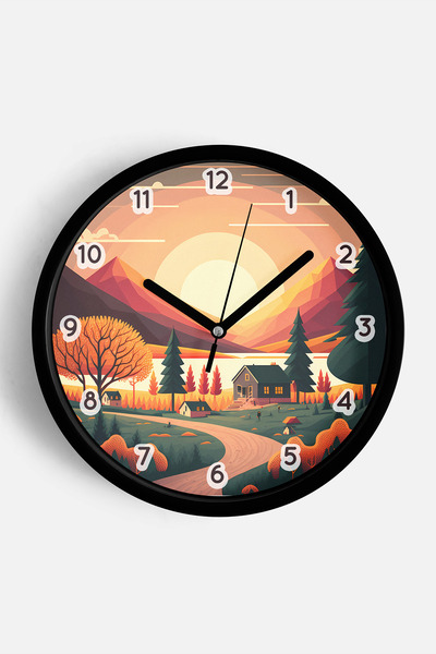 JHAAR Abstract - Boem - Natură - Ceas de perete modern cu vedere la mare - 42...