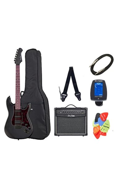 Harley Benton Electric Guitar Set ST-20HSS SBK