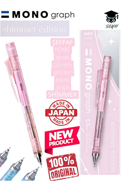 SEYFİKİRTASİYE Transparent body 0.5 mm new tombow mono graph shimmer series.