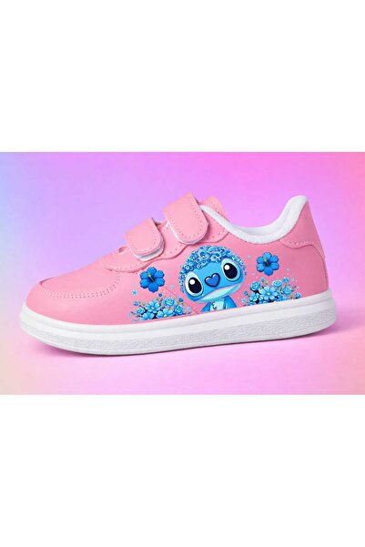 lias desing Blue Monster cu imprimeu pantofi sport pentru copii cu bandă roz ...