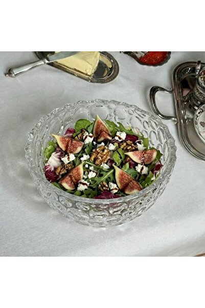 i love home glass وعاء كريستال بوبلي 25*12 سم