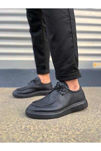 Zapatos Jy170 Tornado Lace-Up Skin Men's Casual Sports Classic Shoes Cst - Black