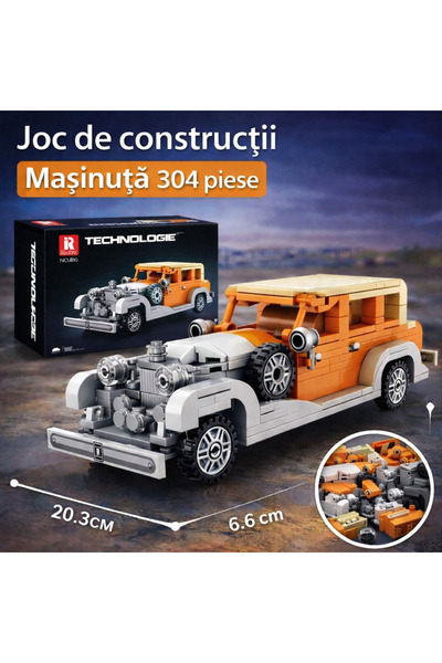 OEM Set de construcție model de mașină construibil cu 304 piese
