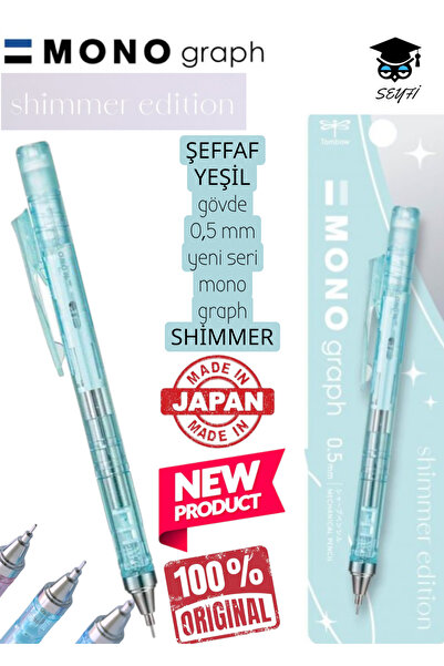 SEYFİKİRTASİYE şeffaf gövde 0,5 mm yeni seri tombow mono graph shimmer serisi