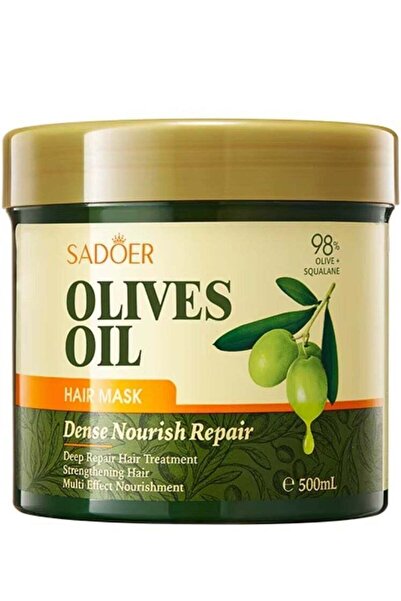SADOER قناع زيت الزيتون للشعر، غني بالتغذية والإصلاح، 500 مل