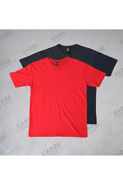 caddekombin Muška majica u pakovanju od 2 komada 100% pamuk opuštenog kroja O...