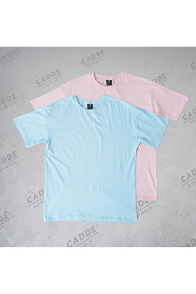 caddekombin Women's 2-Pack T-Shirt 100% Cotton Crew Neck Comfortable Fit Pink...