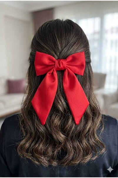 MAKSESUAR Women's Red Bow Automatic Buckle