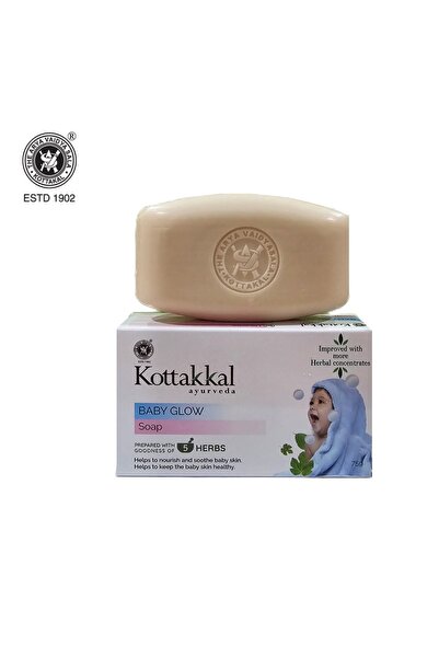 Kottakkal ayurveda صابون بيبي جلو [عبوة من قطعتين]