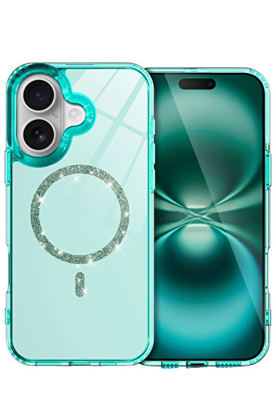 Beta Moda Hub غطاء Newface iPhone 17 Live Diamond Magsafe - أخضر