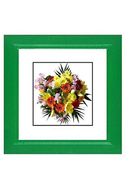 OEM Square Wooden Photo Frame, 15 x 15 cm, Green, Romanian Product