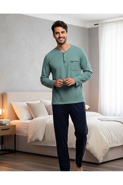 Erse FİTİLLİ SELANİK DOKUMA KIŞLIK ERKEK PİJAMA TAKIM 304