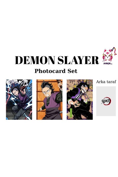 Hara Company Demon Slayer Anime Genya Shinazugawa Anime Set Fotokartica / Set...