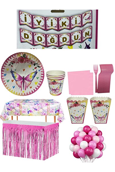 CAVAŞ sun hat Set complet de decorațiuni pentru petrecere tematică Fluturi pe...