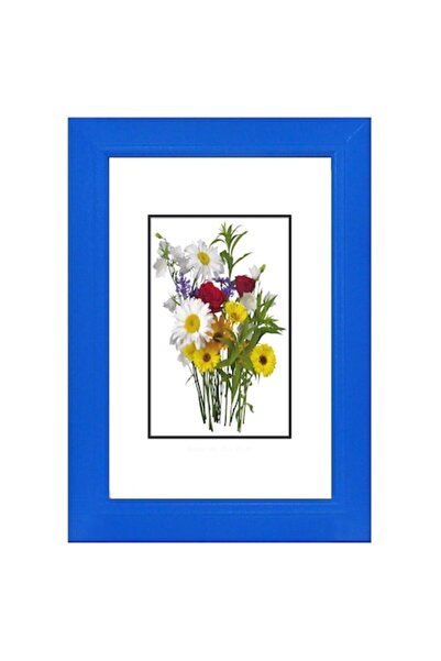 OEM Wooden Photo Frame, 15 x 20 cm, Blue, Romanian Product