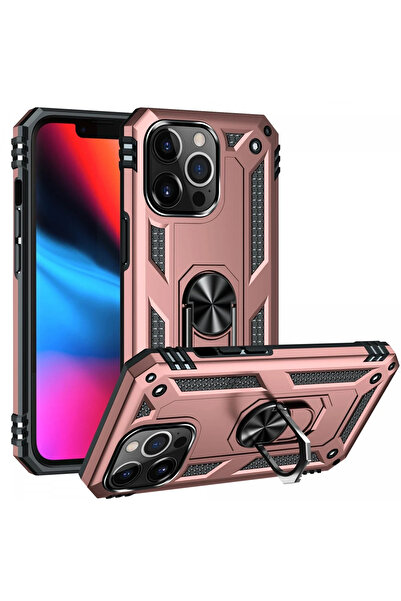 Shauan Shaun iPhone 14 Pro Max Case Sofia Ring Silicone Cover - Rose 8645123