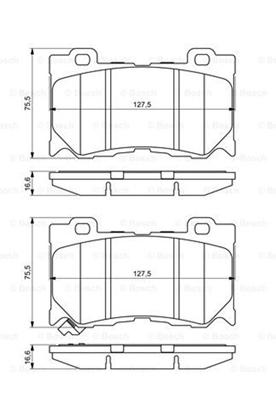 Bosch Set plăcuțe de frână, frână cu disc 0 986 494 707