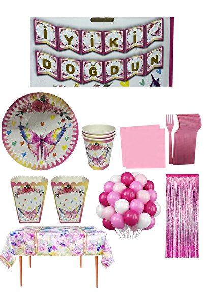 CAVAŞ sun hat Set complet de decorațiuni pentru petrecere tematică cu fluturi...