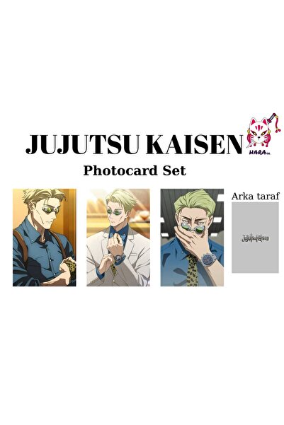 Hara Company Jujutsu Kaisen Animesi Kento Nanami Anime Photocard Seti / Kolek...