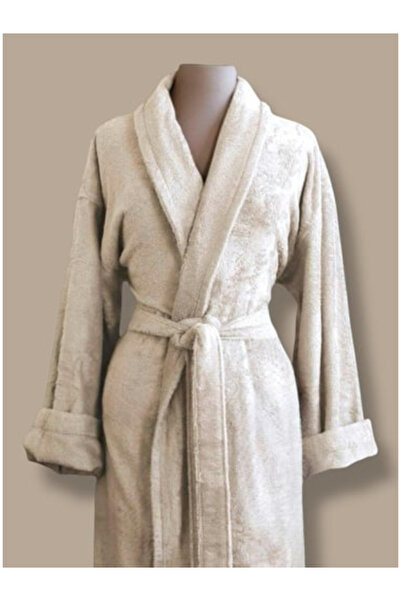 NHR 100% Bamboo Şalyaka Pocketed Bathrobe – Green Maxi Size Soft and Absorben...