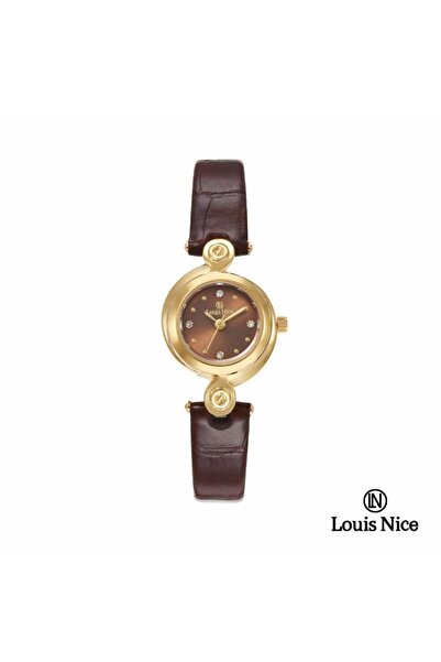 Louis Nice Louis Nice women's watch, brown Leather