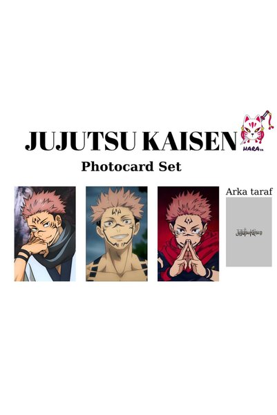 Hara Company Jujutsu Kaisen Animesi Ryomen Sukuna Anime Photocard Seti / Kole...