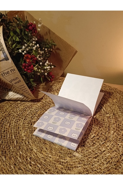 Paganca Floral and Cat Pages Patterned Notepad