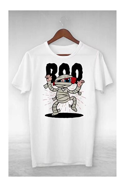 LAYORA Unisex Women Men Funny Fear Mumm Boo Printed Oversized T-Shirt