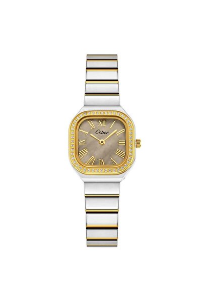 Cotier Women's silver and gold steel watch