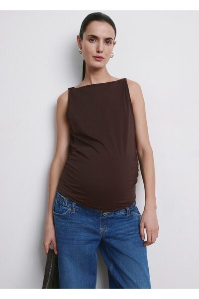 MANGO Woman Büzgülü dar kesim bluz