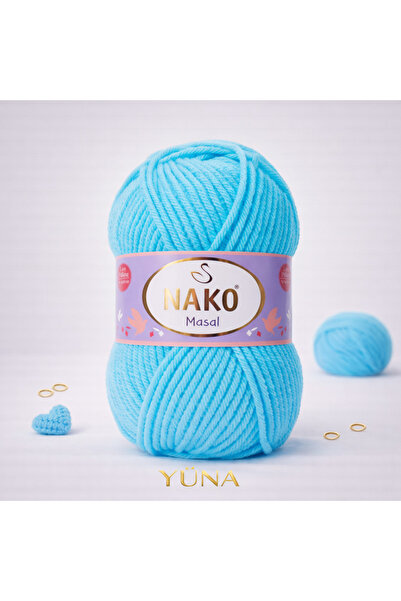 NAKO خيط حياكة ماسال رفيع لا يكوّن وبر دي جي بي مثل خيط ماسال للحياكة 1398 با...