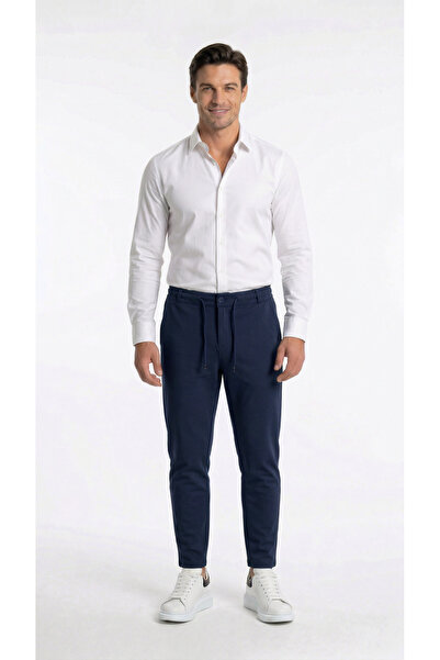 TKT Pantaloni pentru bărbați, culoare bleumarin, calitate superioară elastic ...