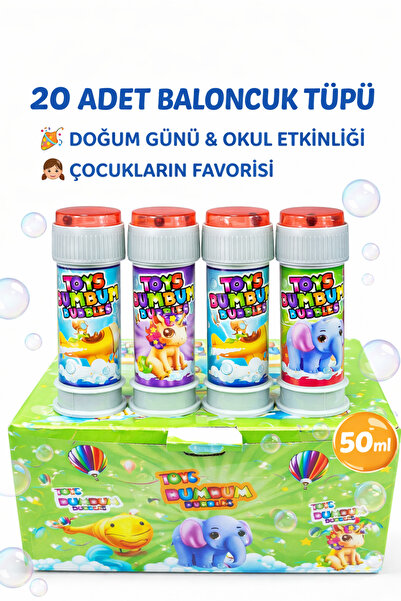 KAR TANESİ 20 Adet Baloncuk Tüpü Bubble Oyuncak – Okulda Dağıtmalık Doğum Gün...