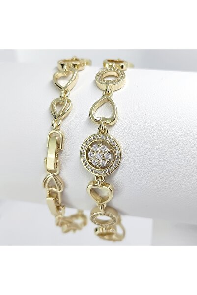 Milena WOMEN'S BRACELET 14K GOLD PLATED - LENGTH 19CM