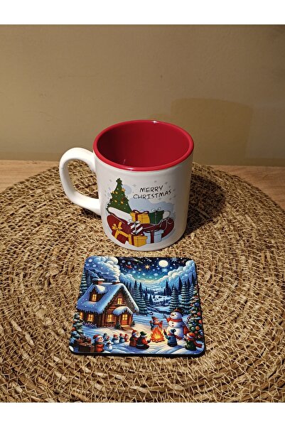 Paganca كوب وقاعدة أكواب لعيد الميلاد المجيد