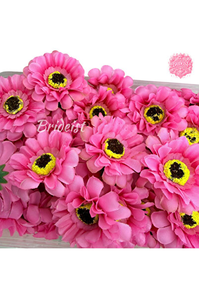 BRIDEIST WEDDING CO Pink Artificial Daisy Gerbera Flower | 10 Decorative Pink...