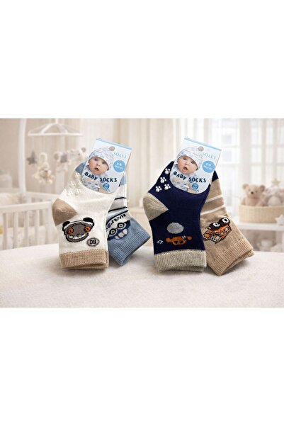 Victorino Set of 4 pairs of non-slip socks 0-9 months