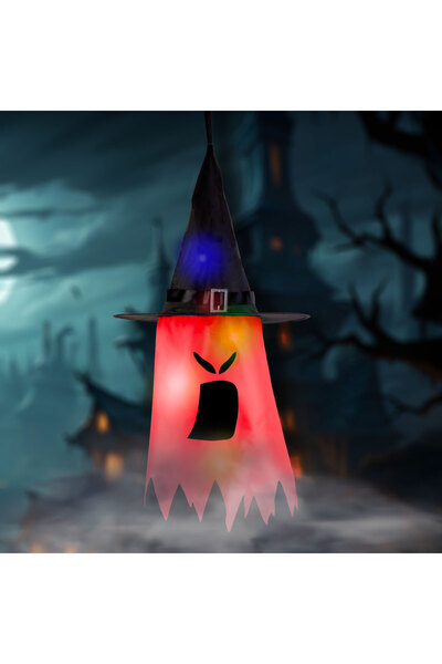 FAMİLY Decor LED Halloween - fantomă - roșu - LED 10 culori - suspendabil - 2...