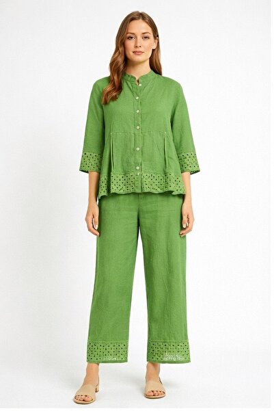 Marjinal مجموعة نسائية مستوردة K كتان