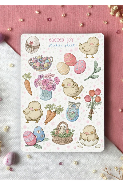 LABELOVE مجموعة ملصقات عيد الفصح A5 - ملصقات تزيينية ذات طابع عيد الفصح