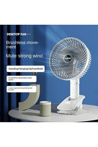 Generic مروحة مكتبية مدمج محمولة تعمل بمنفذ USB - يحافظ على البرودة هادئ بثلا...