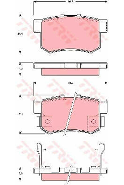 TRW Brake pad set, disc brake GDB3269