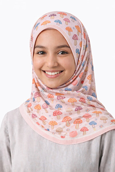 synshop Mantar Patterned Young Girls, Children and Women Cotton Piece Scarf, ...