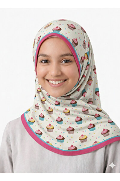 synshop Cap Cake Ice Cream Young Girls Children Women Cotton Pcs Scarf Headsc...